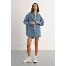 LILI SIDONIO OVERSIZED ΤΖΙΝ JACKET EL1138EP TZIN