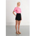 LILI SIDONIO ΨΗΛΟΜΕΣΟ SHORTS GL741EP ΜΑΥΡΟ