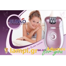 Επαναφορτιζόμενη Αποτριχωτική & Ξυριστική Μηχανή  SK-302