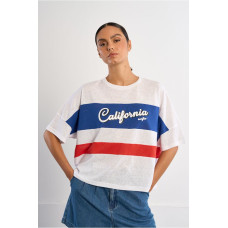 LILI SIDONIO ΜΠΛΟΥΖΑ OVERSIZED LAL687EE ΠΟΛΥΧΡΩΜΟ