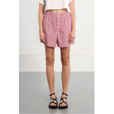 LILI SIDONIO ΡΙΓΕ SHORTS LALS132BEE ΚΟΚΚΙΝΟ