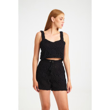 MIND MATTER MILOS SHORTS MML26-01-03-000 ΜΑΥΡΟ