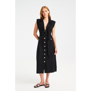 MIND MATTER ROSY MIDI ΦΟΡΕΜΑ MML26-01-07-059 ΜΑΥΡΟ