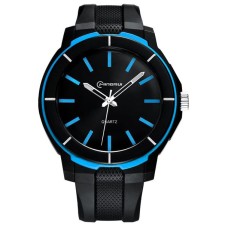 Ρολόι xειρός ανδρικό Mingrui MR-8835 Μαύρο & Μπλέ λεπτομέριες