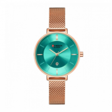 Γυναικείο Ρολόι Curren 9037 Rose Gold-Green