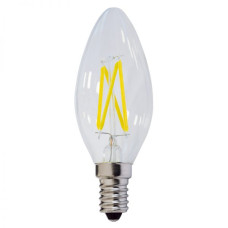 ΛΑΜΠΑ LED FILAMENT C35 4W E14 Θερμού Φωτισμού - OPTONICA